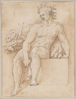 N+ 008
<br/>
Mannelijk naakt op sokkel
<br/>
<em>Anoniem It (16de eeuw)</em>